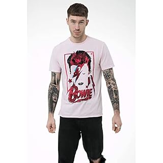 David Bowie Amplified Collection – Aladdin Sane Homme T-Shirt Manches Courtes Anthracite S - Les Beatles, Paul McCartney, John Lennon, RIngo Starr, George Harrison David Bowie Amplified Collection - Aladdin Sane Homme T-Shirt Manches Courtes Anthracite S – Image 4