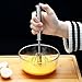 3 Pack Stainless Steel Egg Whisk, Hand Push Rotary Whisk Blender, Versatile Easy Whisk, Hand Push Mixer Stirrer for Beating Eggs, Frothing Milk, Blending, Mixing, Whipping Smoothies & Shakes