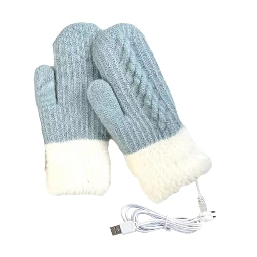 Guantes calefactables recargables e impermeables con calentador de manos USB 7