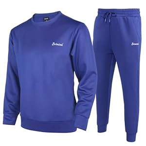 Men’s Tracksuits 2 Piece Sets Outfits For Men Sweatsuits Long Sleeve Crewneck Pullover Active Jogging Sportswear