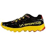 Suela de doble densidad La Sportiva Helios SR, Zapatillas de Mountain Running Hombre, Black/Yellow, 44.5 EU