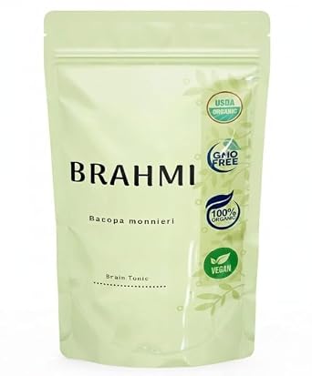 Organic Brahmi|Bacoa monnieri Dried Brahmi Leaves,100% pure and Fresh,Free from Harmful chemicals,& no additives -150 gm