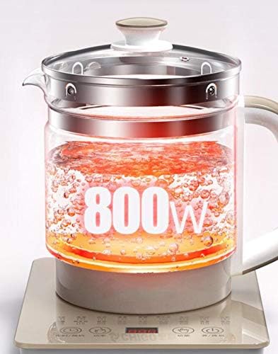 Electric Kettle Multi-Functional Teapot Health Pot Borosilicate Glass18 Heating Functions, 1.8L Capacity, 11-Hour Appointment with Filter, 800W A