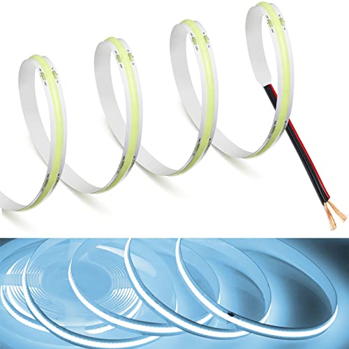 Image of MDee】COB LED Strip Lights Iceblue 1.64ft /0.5m 5V Flexible LED Tape Lights CRI 90+ 800LM /m 320LEDs /m for Indoor and Outdoor Decor(Iceblue1.64ft /0.5m)