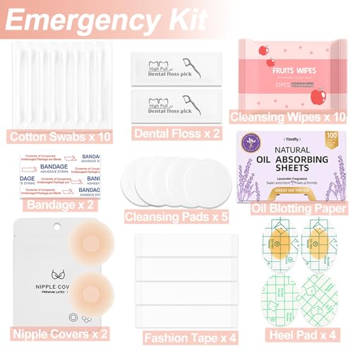 Bridal Emergency Kit for Wedding Day – Bride Survival Kit with Essential Items – Wedding Day Emergency Supplies for Bride, Maid of Honor, Women, and Bridal Party – Includes Makeup Bag by Bmotaso - Image 6