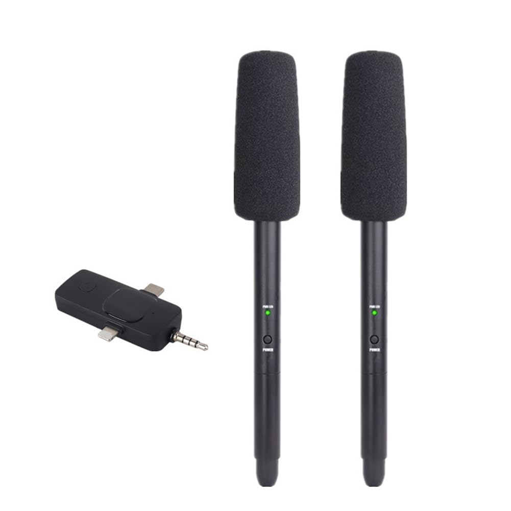 Intervista Wireless Microfono Microfono Cancellata per la Fotocamera SLR Dedicata Ai Giornalisti (da 1 A 2)