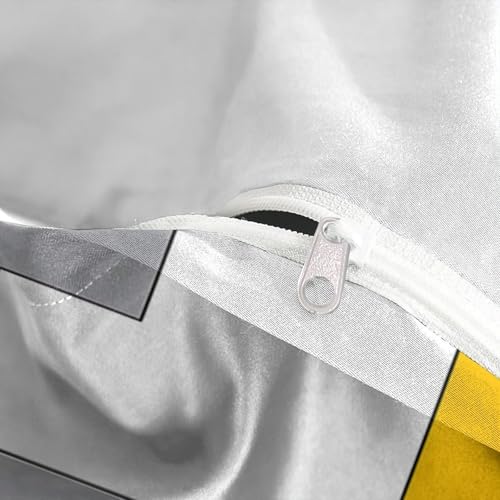 Housse de couette polyester doux avec fermeture éclair finie la corvée de lit - 8