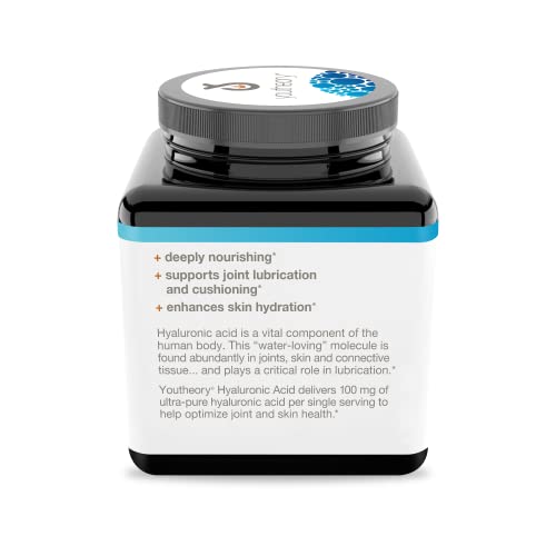 Youtheory Hyaluronic Acid Advanced With Boswellia, 120 Count (1 Bottle) #TOP3