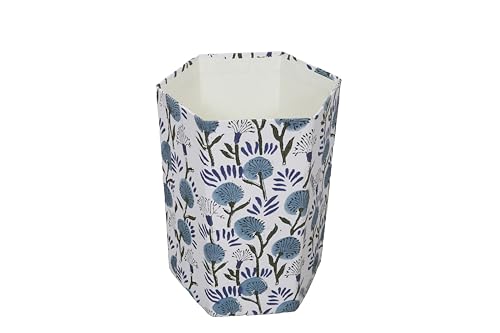 Image of Generic 3.3 Gallon Cotton Hand Block Printed Paper Waste Basket |Small Decorative Trash Can for Housewarming Gifts in Living Room, Bedroom, Bathroom | Eco-Friendly, Plastic-Free (1, MULTI COLOR)
