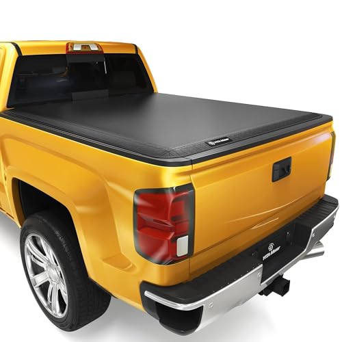 YITAMOTOR Soft Tri-Fold Truck Bed Tonneau Cover Compatible with 2014-2018 Chevy Silverado/ GMC Sierra 1500, Fleetside 5.8 ft Bed 5'9" Soft 3-Fold 2014-2018 1500
