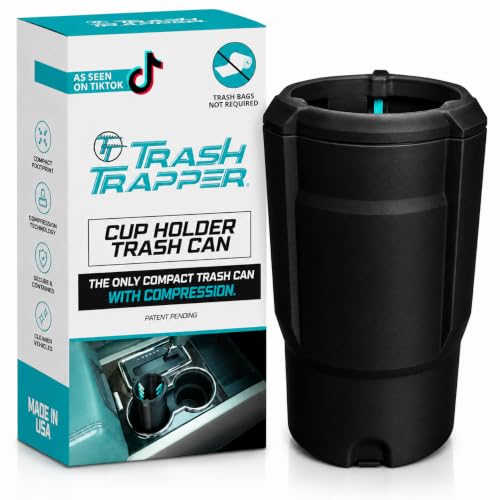 Trash Trapper Car Trash Can Cup Holder | Trash Can for Car | Up to 10x More