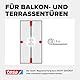 tesa Magnetvorhang XL selbstschließend - Insektenschutzvorhang mit Magneten für Balkon- und Terrassentüren - zur einfachen Montage ohne Bohren - 2,4 m x 1,2 m