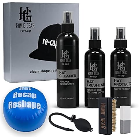 Homiegear Re Cap Cleaning Kit - Hat Care for New Era Cap for Cleaning Refreshment Reshape - Used for All Types of Cap & Hat Cover