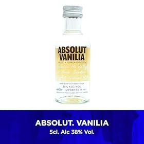 Absolut Vodka Gift Set – Flavoured Vodka, 3x 5cl Vanilla Vodka, Raspberry Vodka, Lime Vodka Alcohol Miniatures, x 3 Mini Vodka Shots Glass, Alcohol Gift Set – Birthday Vodka Gifts for Men and Women