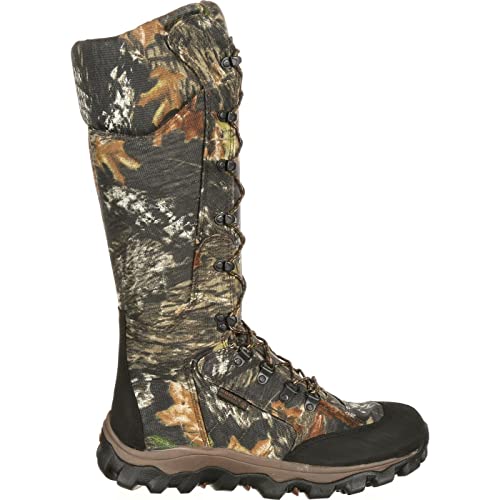 ROCKY Lynx Waterproof Snake Boot, Mossy Oak Break Up, Size