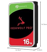 Seagate IronWolf Pro, NAS interne Festplatte 16TB HDD, 3.5 Zoll, 7200 U/Min, CMR, 256 MB Cache, SATA 6GB/s, silber, inkl. 3 Jahre Rescue Service, ST16000NE000 – Ansicht 9