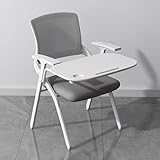 Baodiale Klappbarer Besprechungsstuhl mit Schreibunterlage, Tablet-Arm, gepolsterter Sitz, stapelbarer Bürostuhl, kommerziell for Empfang, Konferenzzentrum, Klassenzimmer