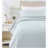 Amazon Basics - Juego de ropa de cama con funda de edredón, de microfibra, 135 x 200 cm, Azul (Cool Aqua)