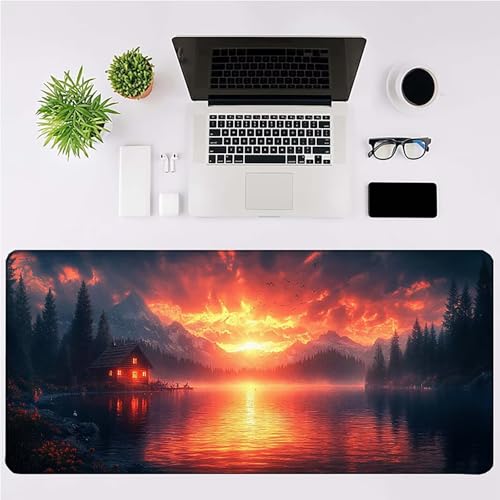 Tapis de souris XXL imperméable pour protéger le bureau et stabiliser le clavier