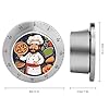 Kitchen Timer Chef Pizza1 Printed Cooking Timer Clock with Loud Alarm No Batteries Required Wind for Cooking Baking #1
