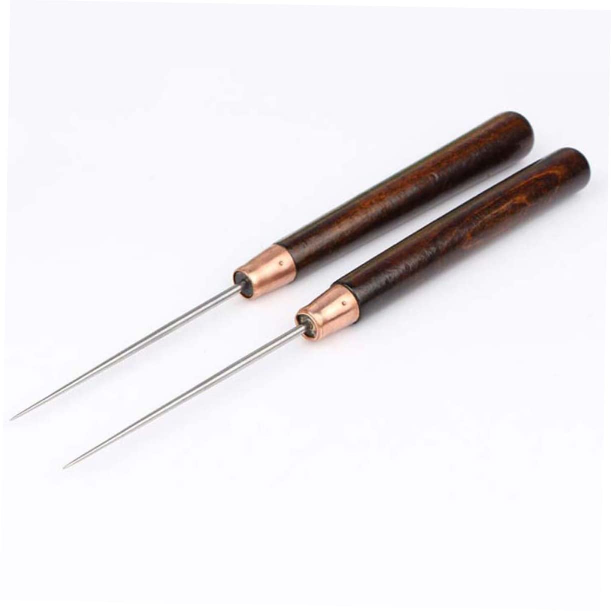 10pcs Wooden Handle Scratch Awls for Hole Punching Durable Sewing Tools for Craft and DIY Projects Lightweight and Convenient Design