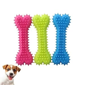 Combo of 3 Interactive Rubber Chew Toys for Pet Dogs and Puppies – Ideal for All Breeds, Teething, and Playing Fun