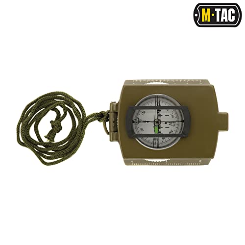 M-Tac Lensatic Sighting Army Compass - Multifunctional Tactical Military Grade Compass With Case Pouch For Survival Camping Hiking Navigation #TOP4