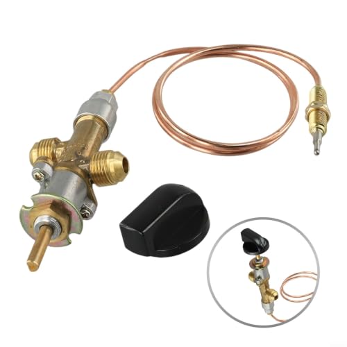 Válvula de control de llama de propano con termopar de 60 cm y rosca M8 de 1/2 5