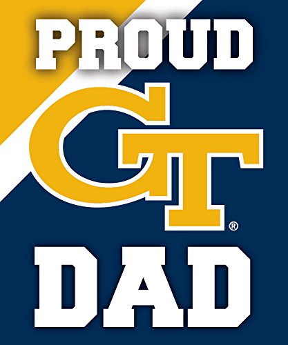 Georgia Institute of Technology Yellow Jackets 5 x 6-Inch Proud Dad Magnet Single Officially Licensed Collegiate Product