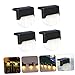 LIFKOME 4Pcs Solar Powered Outdoor Stair Lights LED Step Lamps for Garden Patio Deck Weatherproof Lighting Tool