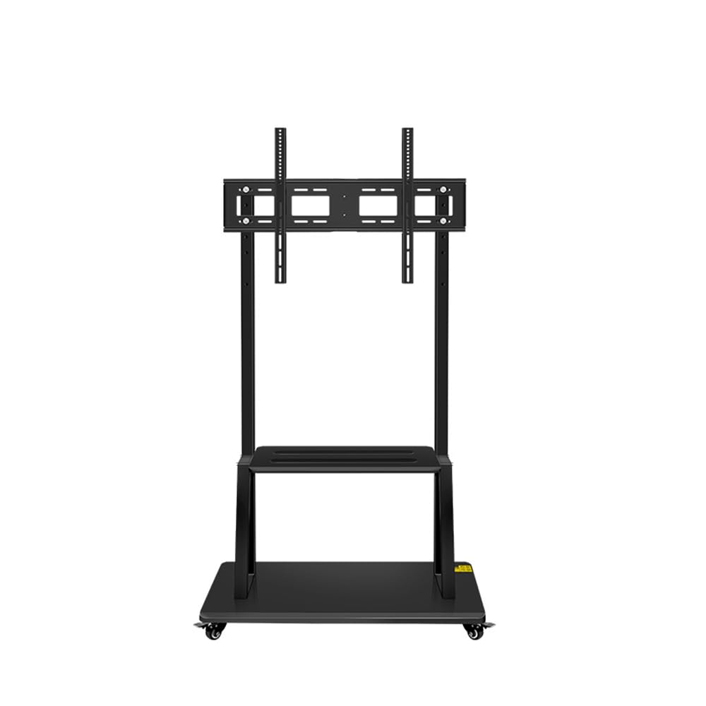 Cornea Premium Interactive Panel Display Trolley Stand Heavy Duty Heights Adjustment Floor TV Trolley with Brackets for 32IN|42IN|50IN|55IN|65IN|75IN|85IN|86IN with Locking Wheels Holds Upto150Kg