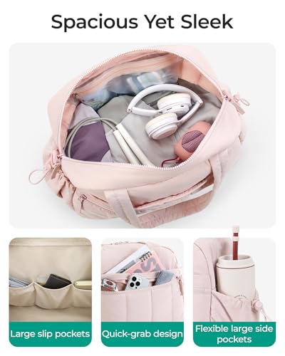 Image of BAGSMART Gym Bag for Women, Duffle Bag for Travel with Wet Pocket, Lightweight Carry on Weekender Duffel, Water Resistant