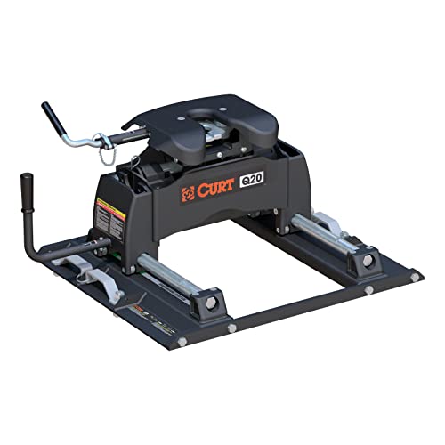 CURT 16677 Q20 5th Wheel Slider Hitch, 20,000 lbs, Select Ford F...