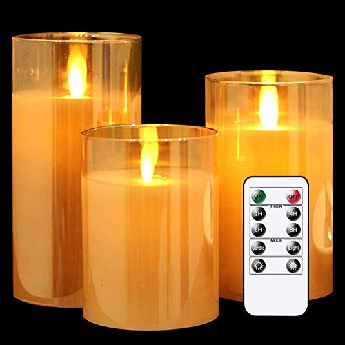 GenSwin LED Flickering Battery-Powered Flameless Candles