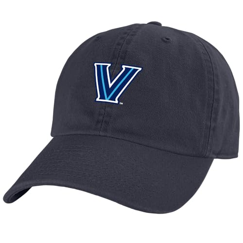 Villanova University Primary Logo Official Collegiate Dad Cap - The U18 Adjustable Relaxed-Fit Hat with Team Logo, Navy
