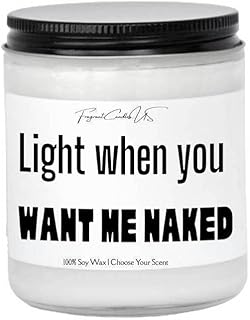 get naked sign,get naked candle,8 oz candle,sexy time candle,light when you want me naked,birthday gifts for husband,sexy gifts,anniversary gifts,romantic candles for sex (Banana Nut Bread)