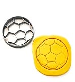 T3D Cookie Cutters Soccer Ball Cookie Cutter, Suitable for Cakes Biscuit and Fondant Cookie Mold for Homemade Treats