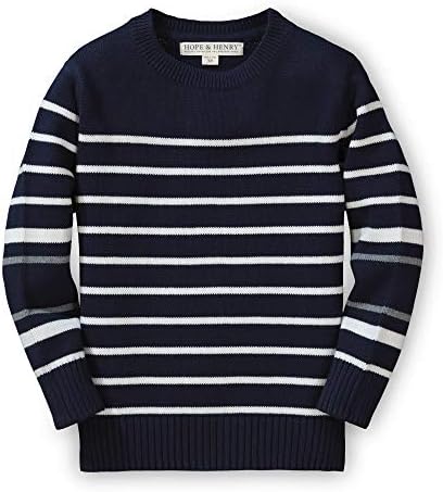 Hope & Henry Boys' Crewneck Pullover Sweater
