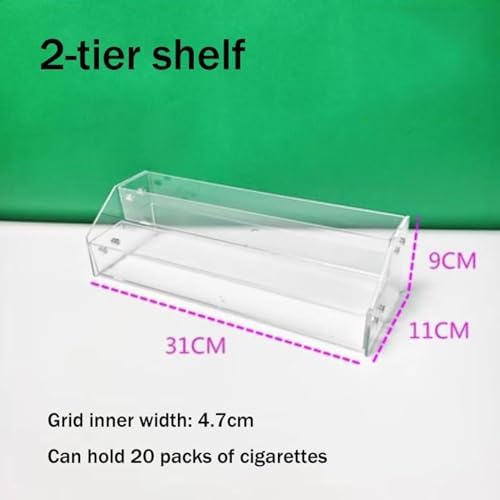 Store Display Rack Wall Mounted Storage Rack Supermarket Convenience Store Automatic Cigarette Rack Space Saving Assembled Display Cabinet,Cigarette Display Rack for Retail Store - Acrylic C image 5