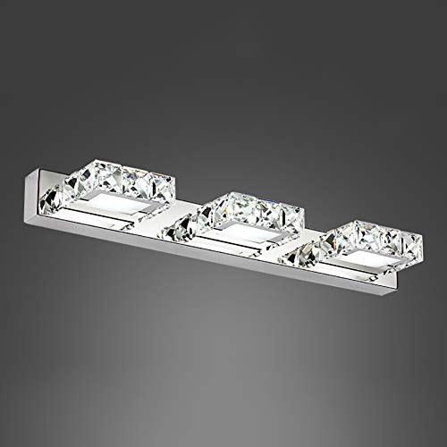 Crystal Led spiegelbeleuchtung, 9w Modren Led spiegelleuchte badlampe Einfache Wand spiegel vordere eitelkeit lichter-l:46cm-Platz weißes Licht Cover