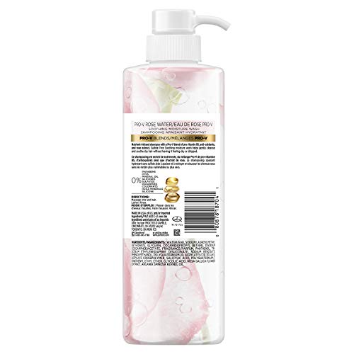 Pantene, Shampoo, Sulfate, Paraben And Dye Free, Pro-V Blends, Soothing Rose Water, 17.9 Fl Oz #TOP1