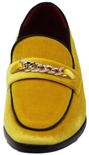 Image of Enzo Romeo Plum05 Men's Dress Loafers Elastic Slip on with Buckle Fashion Shoes
