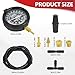WUODAO Fuel Pump Pressure and Vacuum, Carburetor Intake Manifold, and Vacuum Test,Car Fuel Pump and Vacuum Tester Gauge