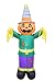6 Foot Tall Happy Thanksgiving Halloween Inflatable Pumpkin Scarecrow LED Lights Decor Outdoor Indoor Holiday Decorations, Blow up Lighted Yard Decor, Giant Lawn Inflatables Home Family Outside