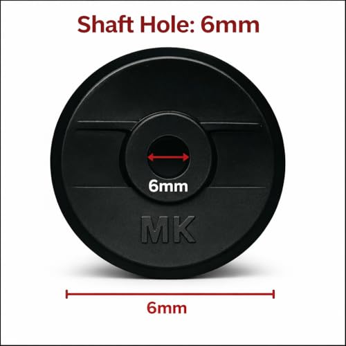 Image of Gas Stove Control Knob (Pack of 12) | LPG Gas Chulha Replacement Knobs | Push Fit Cooktop Knobs | Heat Resistant Plastic | Black