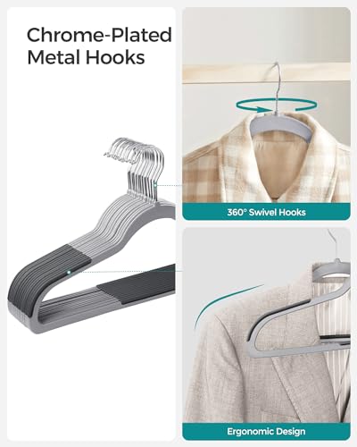 Songmics UCRF50G Clothes Hangers, Pack Of 50 Plastic Coat Hangers thumb #4