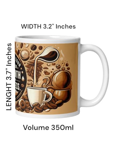Image of Better Gift Flowers Brew Your Coffee Mug, Round Shaped Multicolor Themed Coffee Mugs, Mug for Gifting, Gifting Items for Family, Friends & Closed Ones