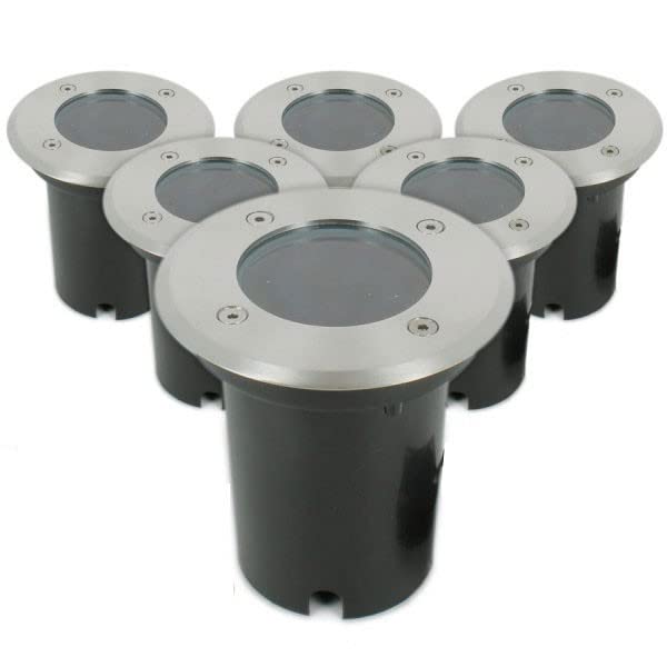 Arum Lot de 6 Encastrables de Sol IP65 Extérieur