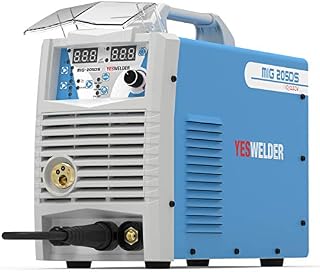 YESWELDER Digital MIG-205DS MIG Welder,200Amp 110/220V Dual Voltage, Gas Gasless MIG Welding Machine