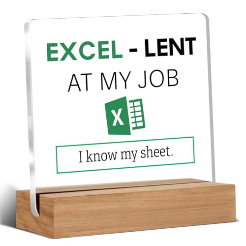 Accountant Gifts for Women Men Funny Office Gift Spreadsheet Gifts for Accounting Coworkers I Know My Sheet Office Decorative Signs Plaque for Desk